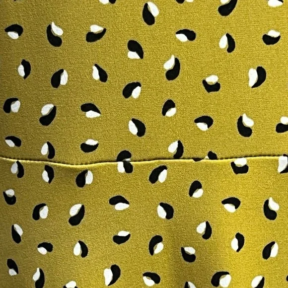 Ann Taylor Dress PXXS Yellow Floral A-Line V-Neck Ruffle Sleeve Stretch Chic NEW - Picture 4 of 10